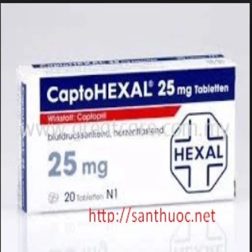 Captohexal 25mg - Thuốc điều trị huyết áp cao hiệu quả