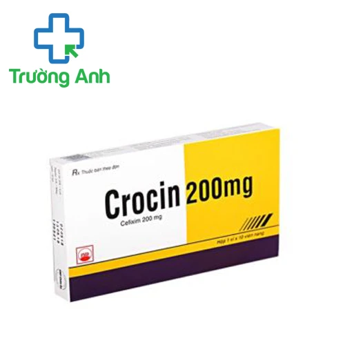 Crocin 200mg - Thuốc điều trị bệnh nhiễm khuẩn của Pymepharco