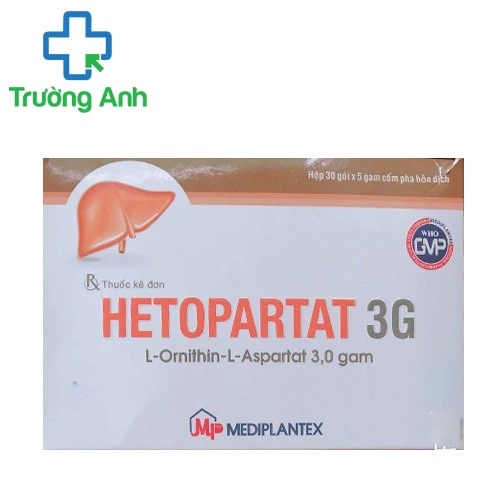 Hetopartat 3G - Thuốc điều trị bệnh về gan của Mediplantex