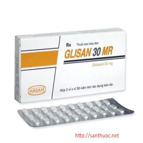 Glisan 30 MR - Thuốc điều trị bệnh tiểu đường hiệu quả