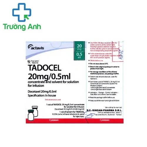 Tadocel 20mg/0.5ml - Thuốc điều trị ung thư của Italy