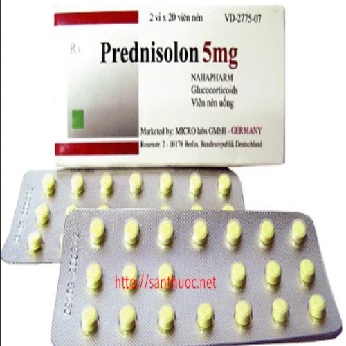 Prednisolon 5mg Nam Ha - Thuốc điều trị viêm đường hô hấp hiệu quả