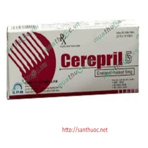 Cerepril 5mg - Thuốc điều trị cao huyết áp vô căn hiệu quả