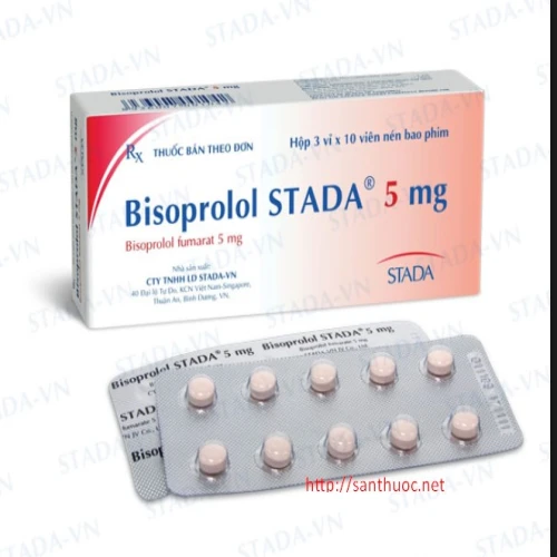 Bisoprolol stada 5mg - Thuốc điều trị cao huyết áp, đau thắt ngực hiệu quả
