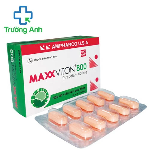 Maxxviton 800 - Thuốc điều trị tổn thương não của Ampharco U.S.A