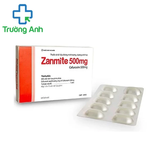 Zanmite 500 Hataphar - Thuốc điều trị bệnh nhiễm khuẩn hiệu quả