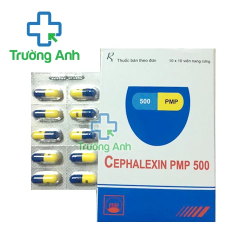 Cephalexin PMP 500 (viên vàng-xanh) - Điều trị bệnh nhiễm khuẩn của Pymepharco