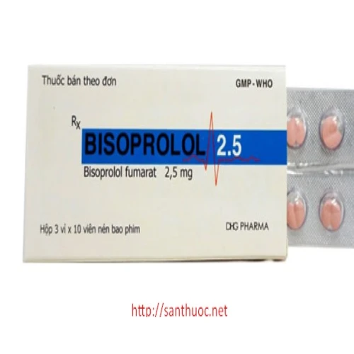 A.T Bisoprolol 2.5 - Thuốc điều trị cao huyết áp, đau thắt ngực hiệu quả