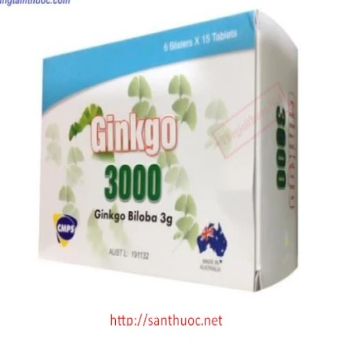 Ginkgo 3000 - Thuốc giúp điều trị nhức đầu, chóng mặt hiệu quả