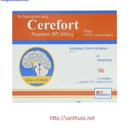Cerefort 800mg - Thuốc điều trị chóng mặt hiệu quả
