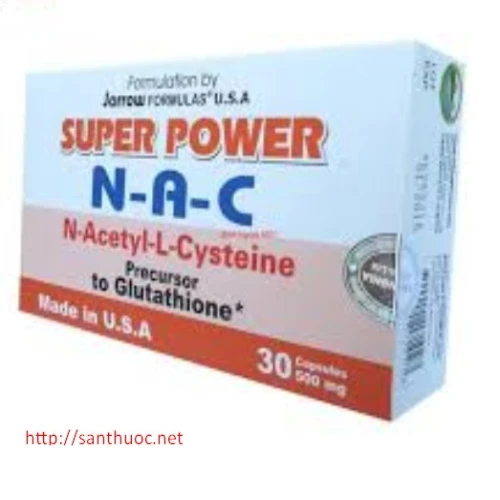 Super Power NAC 500mg 30viên - Thực phẩm chức năng bổ gan hiệu quả