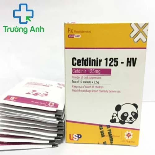 Cefdinir 125mg - Thuốc điều trị nhiễm khuẩn cho trẻ của US Pharma