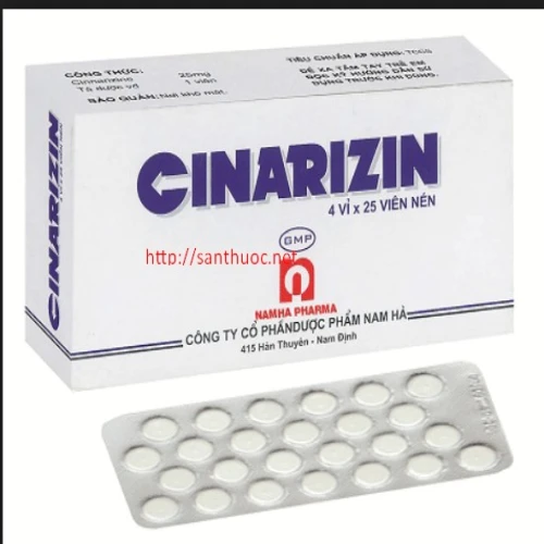 Cinarizin - Thuốc điều trị hoa mắt, chóng mặt hiệu quả