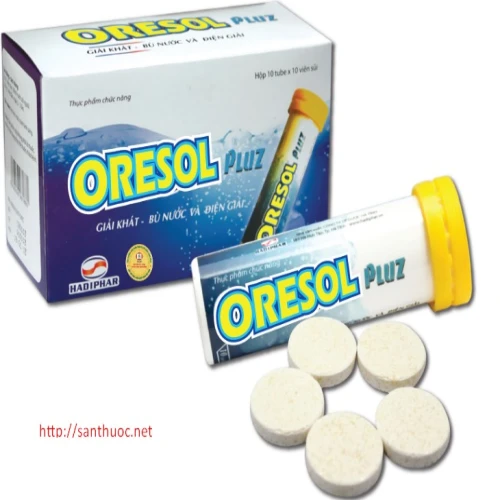 Oresol Pluz Hadiphar (Viên sủi) - Thuốc giúp bù nước, điện giải cơ thể hiệu quả
