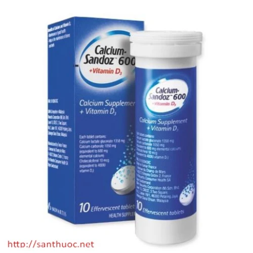 Calcium sandoz D3 - Thuốc bổ sung vitamin và khoáng chất cho cơ thể hiệu quả