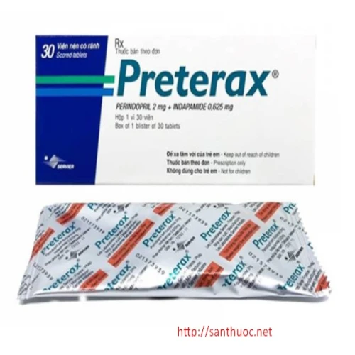 Preterax - Thuốc điều trị tăng huyết áp vô căn hiệu quả