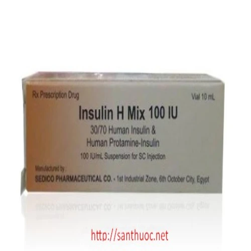  Insulin H Mix Inj.100IU/ml 10ml - Thuốc điều trị bệnh tiểu đường hiệu quả của Ai Cập