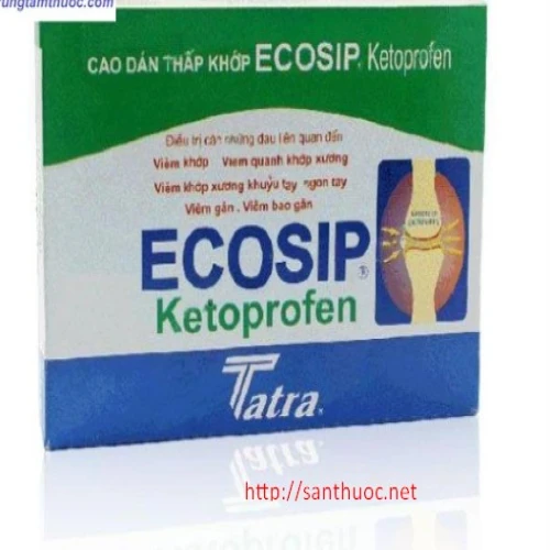 Ecosip ketoprofen - Cao dán thấp khớp hiệu quả