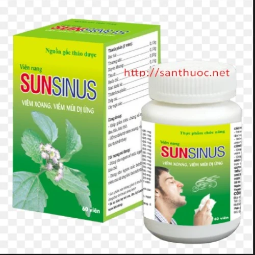 Sunsinus - Thuốc giúp hỗ trợ điều trị viêm xoang, viêm mũi hiệu quả