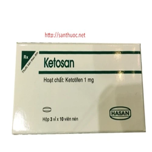 Ketosan 1mg (viên nén) - Thuốc điều trị hen phế quản hiệu quả