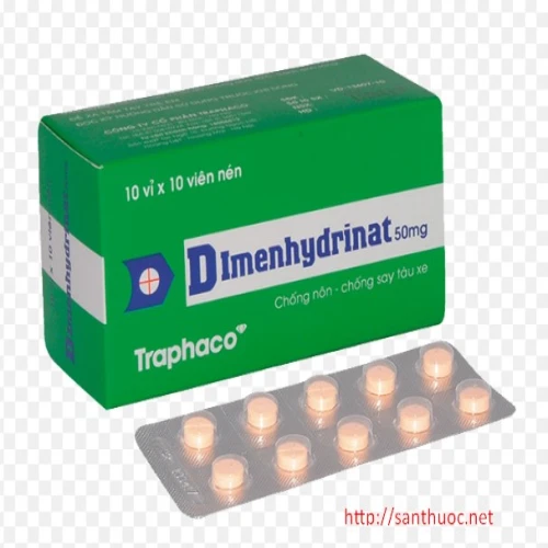 Dimenhydrinat 50mg TPC - Thuốc chống say tầu xe hiệu quả