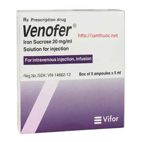 Venofer IV 20mg/ml x 5ml - Thuốc bổ sung sắt cho cơ thể hiệu quả