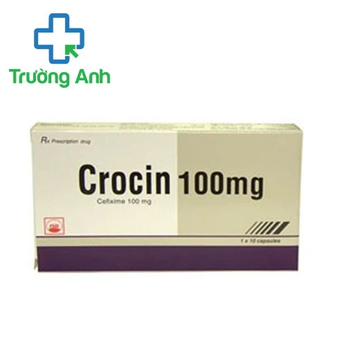 Crocin 100mg - Thuốc điều trị bệnh nhiễm khuẩn của Pymepharco