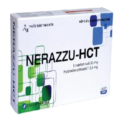 Nerazzu-HCT - Thuốc điều trị bệnh tăng huyết áp của Davipharm
