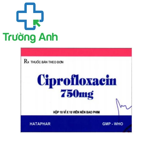Ciprofloxacin 750mg Hataphar - Thuốc trị nhiễm khuẩn