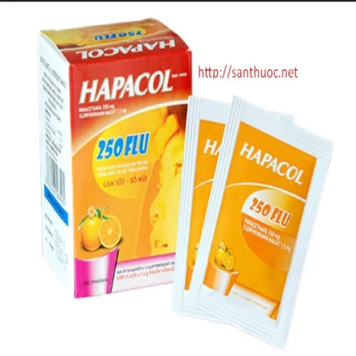 Hapacol Sac.250 Flu - Thuốc giúp giảm đau, hạ sốt hiệu quả