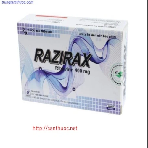 Razirax 400mg - Thuốc điều trị viêm gan siêu vi C mạn tính hiệu quả