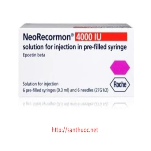 NeoRecormon Inj.4.000IU - Thuốc giúp điều trị thiếu máu do suy thận mạn tính hiệu quả
