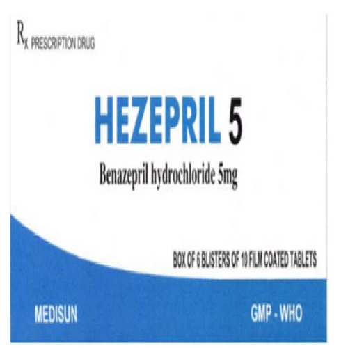Hezepril 5 - Thuốc điều trị tăng huyết áp, suy tim của Me Di Sun