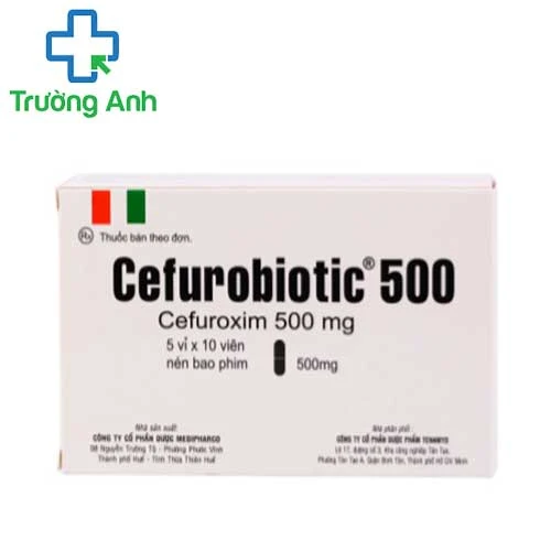 CEFUROBIOTIC 500 MG - Thuốc điều trị nhiễm khuẩn của Medipharco