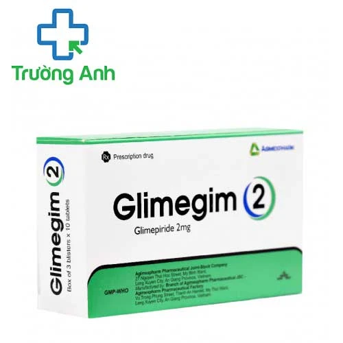 GLIMEGIM 2 - Thuốc điều trị bệnh đái tháo đường tuýp 2 hiệu quả