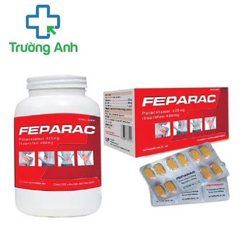 Feparac USP (vỉ) - Thuốc giảm đau, hạ sốt, chống viêm hiệu quả