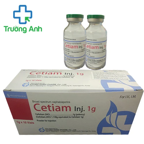 Cetiam Inj. 1g - Thuốc kháng sinh trị nhiễm khuẩn của Hàn Quốc