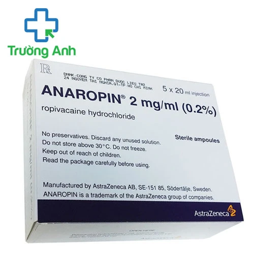 Anaropin 2mg/ml - Thuốc gây tê, giảm đau của AstraZeneca