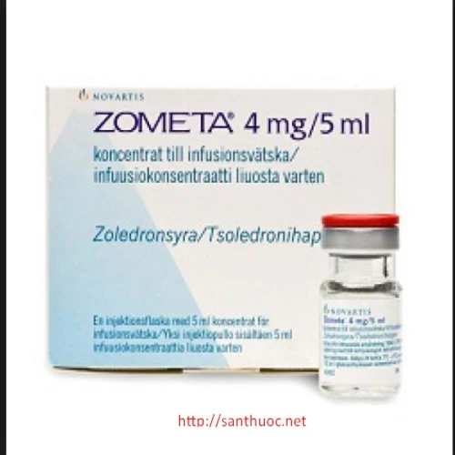 Zometa IV 4mg/5ml - Thuốc điều trị các bệnh lý ở xương hiệu quả của Thụy Sỹ