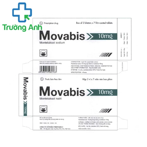 Movabis 10mg - Điều trị hen phế quản mãn tính của Pymepharco