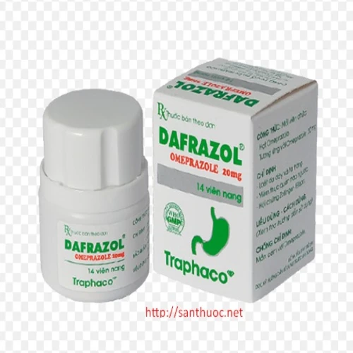 Dafrazol 20mg  - Thuốc điều trị viêm loét dạ dày, tá tràng hiệu quả