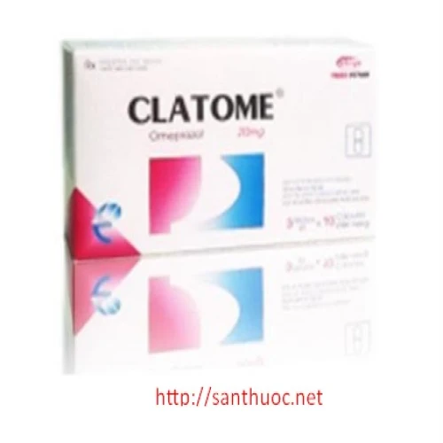 Clatome 20mg - Thuốc điều trị viêm loét dạ dày, thực quản hiệu quả