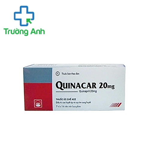 Quinacar 20 - Thuốc điều trị tăng huyết áp vô căn của Pypmepharco
