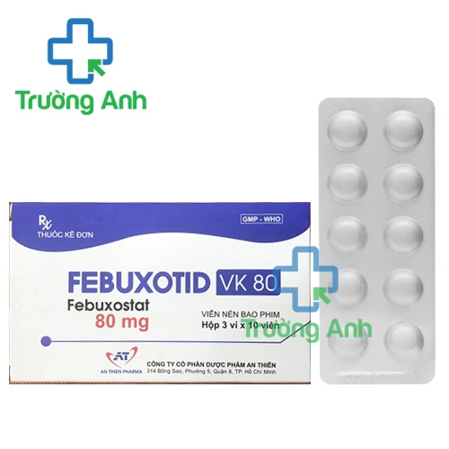 Febuxotid VK 80mg - Điều trị tăng axit uric mãn tính của An Thiên