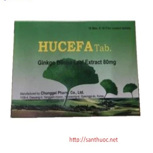 Hucefa 80 mg - Thuốc điều trị thiểu năng tuần hoàn não hiệu quả
