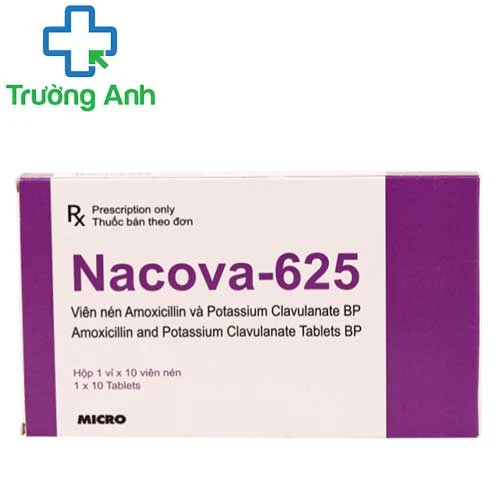 NACOVA 625 - Thuốc điều trị nhiễm khuẩn hiệu quả của Micro Labs