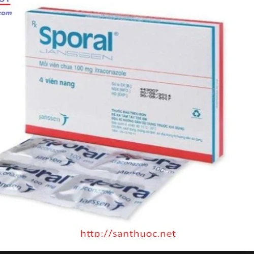 Sporal 100mg - Thuốc điều trị nhiễm nấm hiệu quả