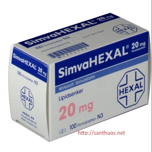 Simvahexal 20mg - Thuốc giúp hạ mỡ máu hiệu quả