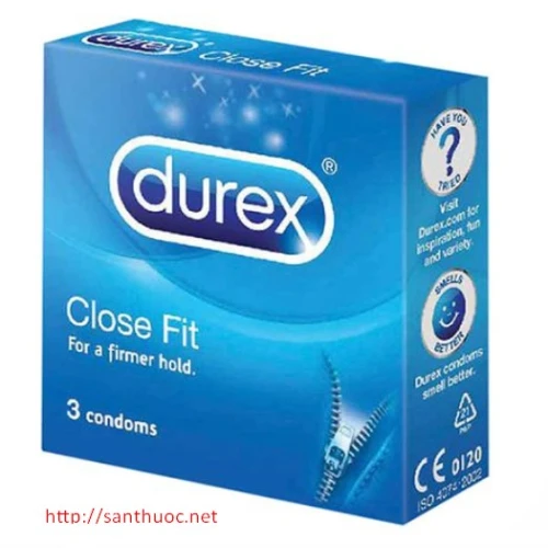 Durex Close Fit 3S - Bao cao su tránh thai hiệu quả