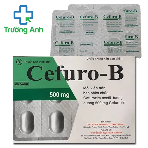 Cefuro-B 500 - Thuốc điều trị bệnh do nhiễm khuẩn của Medipharco